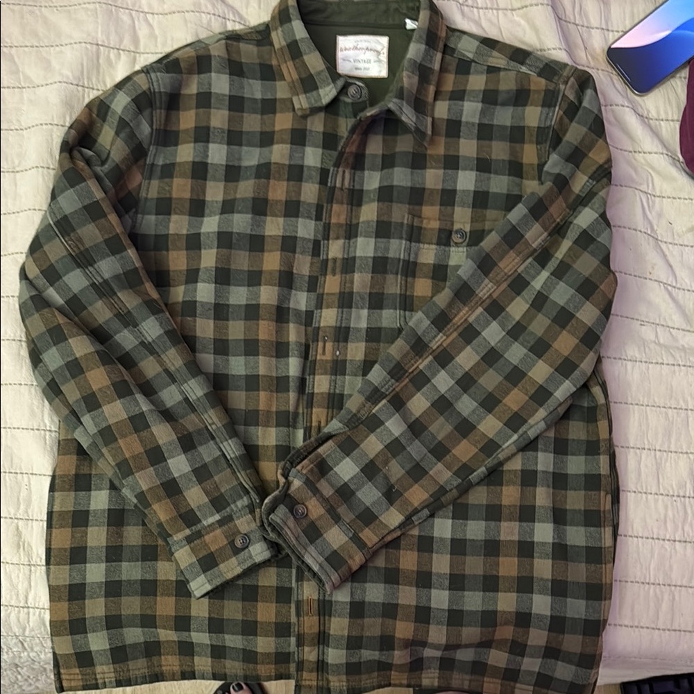 Dockers Green Plaid Jacket